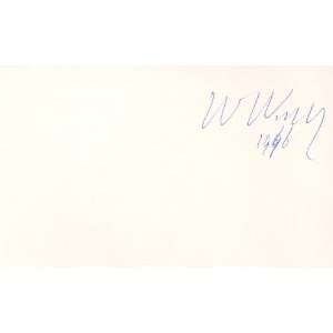 Willem Kolff Artificial Kidney Scientist Authentic Autographed 3x5 