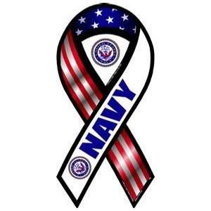  Red, White, and Blue Navy Ribbon Magnet Automotive