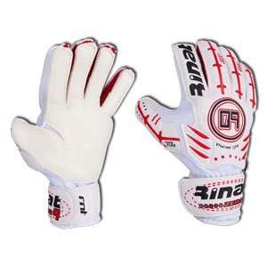  Rinat Zero 9 Goalkeeper Glove   White/Red Sports 