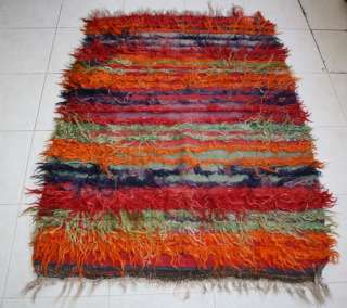 OLD ANATOLIAN TULU RUG KILIM SHEEP HAIR  