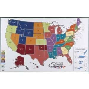  Littleton Coin   50 State & Territory Quarter Map Folder 
