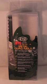 UTG   Mini 14 Metal Quad Rails   Lifetime Warranty   MNT HG214QR 
