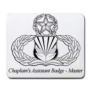  Chaplains Assistant Badge Master Mouse Pad Office 