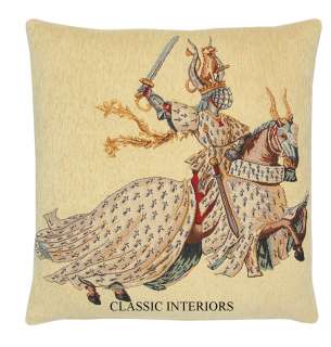 Knight Duke Brittany medieval unfinished tapestry panel  