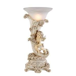  Cherub Cornucopia Uplight Table Lamp