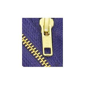  25 Medium Weight Jacket Zipper YKK #5 Brass ~ Separating 