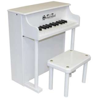   25 Key Traditional Spinet Upright Piano White 652730662524  