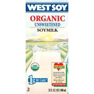 Westsoy Unsweetened Westsoy ( 12x32 OZ) Grocery & Gourmet Food