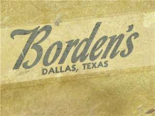 Dallas Texas Bordens Dairy Milk Crate Fiberglass and Galvanized 13 