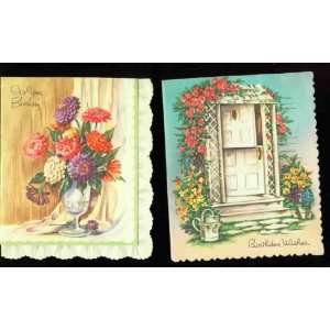   lovely flowered   HAPPY BIRTHDAY cards (unsent) 