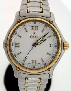 Ebel 1911, Stainless Steel and 18k Gold 38mm watch.  