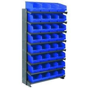 Akro Mils APRS080 BLUE Single Sided Pick Rack with 32 30080 Blue Shelf 