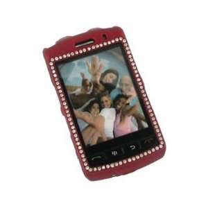   Plastic Case with Diamonds Rose For BlackBerry Storm 9500 9530