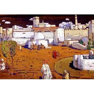  Oil Painting Arab Town Wassily Kandinsky Hand Painted 