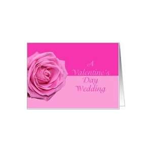  Valentines Wedding Pretty Pink Rose card Card Health 