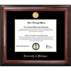   University of Michigan Gold Embossed Diploma Framing Sports