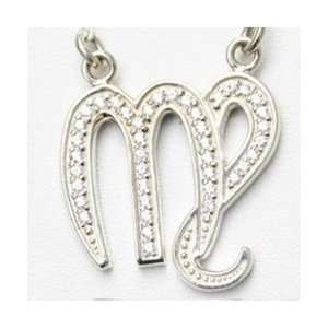  Zodiac Jewelry Virgo Pendant with Cubic Zirconis Pendant 
