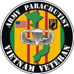  United States Army Parachutist Vietnam Veteran Decal 