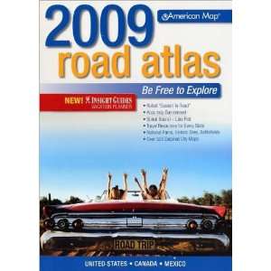  American Map 628434 2009 United States Road Atlas Office 