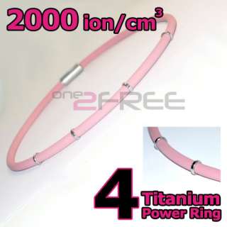 Power Titanium Necklace Balance Body Color U Pink Ti007  