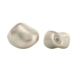  5826 9x8mm Asymmetrical Pearl Platinum Arts, Crafts 