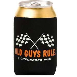  Old Guys Rule Checkered Past Can Koozie