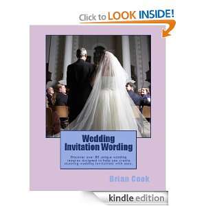Wedding Invitation Wording Brian Cook  Kindle Store
