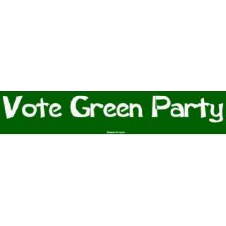  Vote Green Party Large Bumper Sticker Automotive