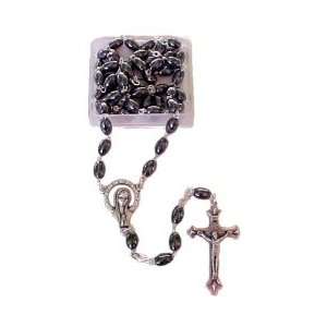  Hematite Oval Beads Holy Land Rosary Spiritual Religious Jewelry