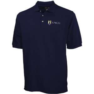  NCAA UNCG Spartans Navy Tournament Polo