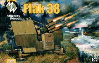 MILITARY WHEELS 7224 Flak 38 Anti aircraft gun 172  