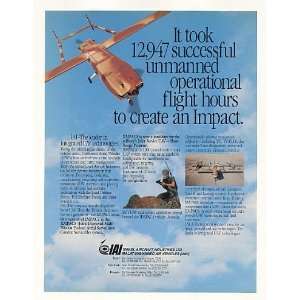 1989 IAI IMPACT JIMPACS UAV Unmanned Aerial Vehicle Print Ad (42192 