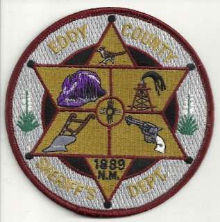 Eddy County Sheriffs Department New Mexico patch  