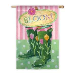  Garden Size Flag, Bloom Boots Patio, Lawn & Garden