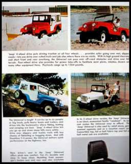 1965 Jeep Universal ORIG Brochure CJ5 CJ6 DJ5 DJ6  