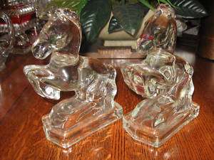 VINTAGE L. E. SMITH REARING HORSE BOOKENDS  