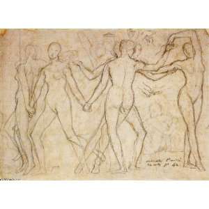   Ingres   32 x 24 inches   The Dancers (study 