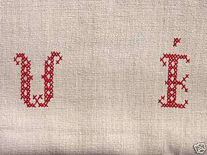 Vintage linen hemp GRAIN SACK fabric UI grainsack bag  