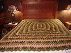 HandCrafted Handmade Crochet Afghan Throw Bed Blanket  