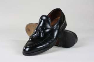 Vintage Allen Edmonds Saratoga Black Leather 11.5 D Tassel Loafer 