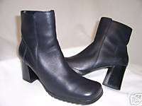 UNISA ~ Womens Black Leather Ankle Boots 9 M  