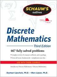 Schaums Outline of Discrete Mathematics, (0071615865), Seymour 