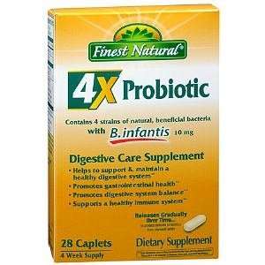  Finest Natural Probiotic 4X Caplets, 28 ea Health 