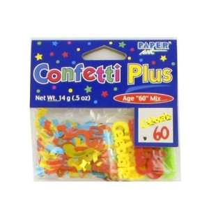  24 Bags of 60th Birthday Confetti