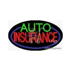 Auto Insurance LED Business Sign 15 Tall x 27 Wide x 1 Deep