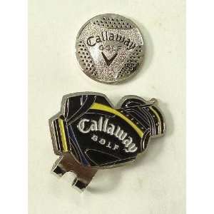  Callaway Bag shaped Golf Magnetic Hat Clip & Ball Marker 