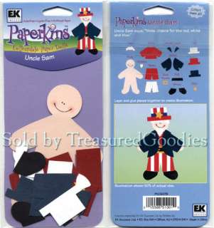PAPERKINS UNCLE SAM Collectable Paper Doll Die Cuts USA  