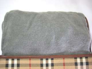   Burberry Burberrys Coated Canvas Classic Check Clutch Hand Bag Italy