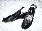   Dressy Black 2 Inch Wedge Heel Shoes (Michelle) by X Appeal Sz. 3