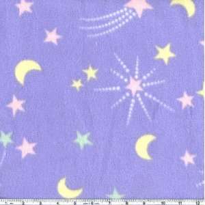   Nordic Fleece Shooting Stars Fabric By The Yard Arts, Crafts & Sewing